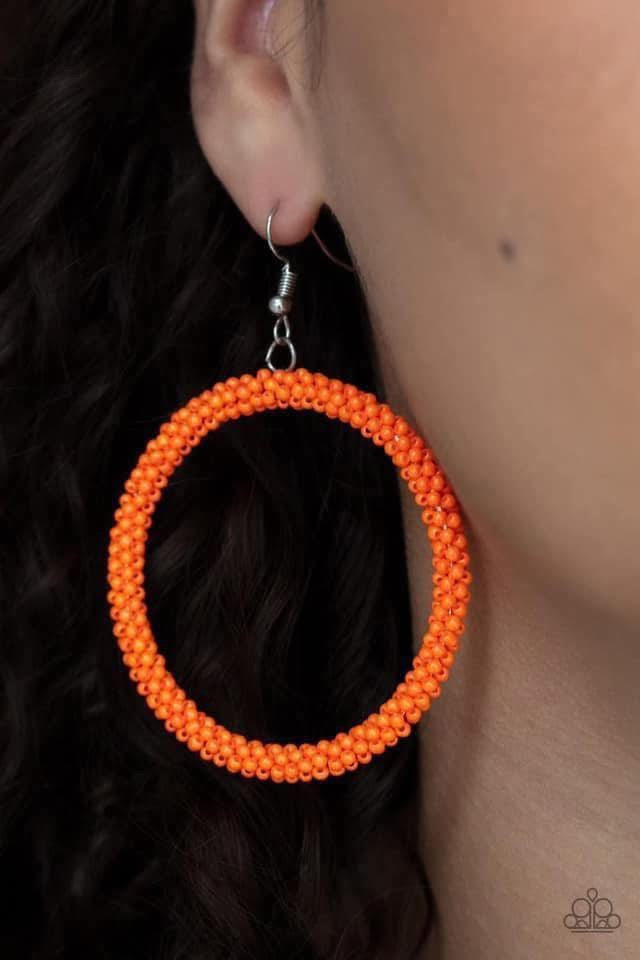 Orange seed bead