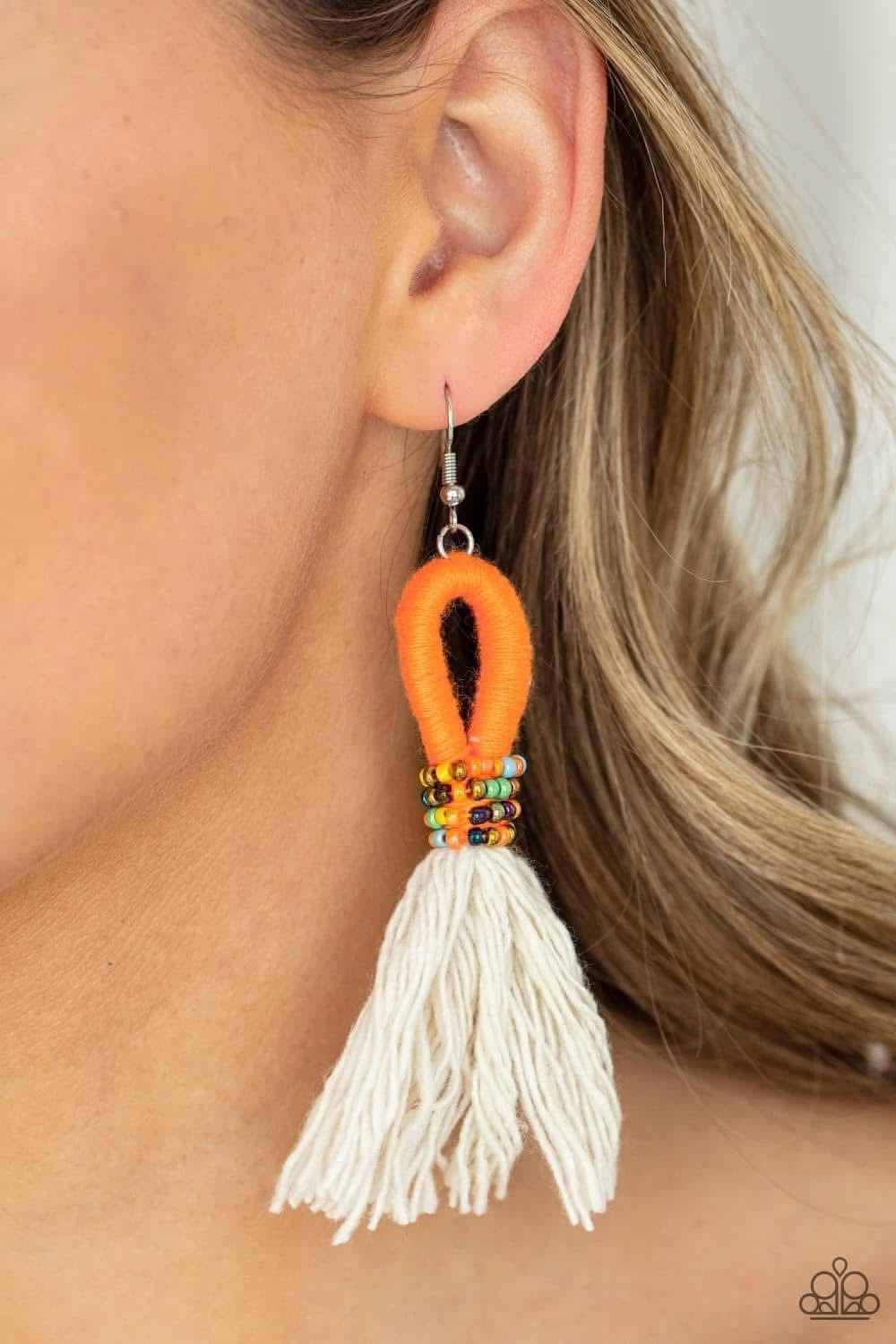 Orange tassel