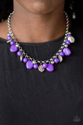 Purple beaded