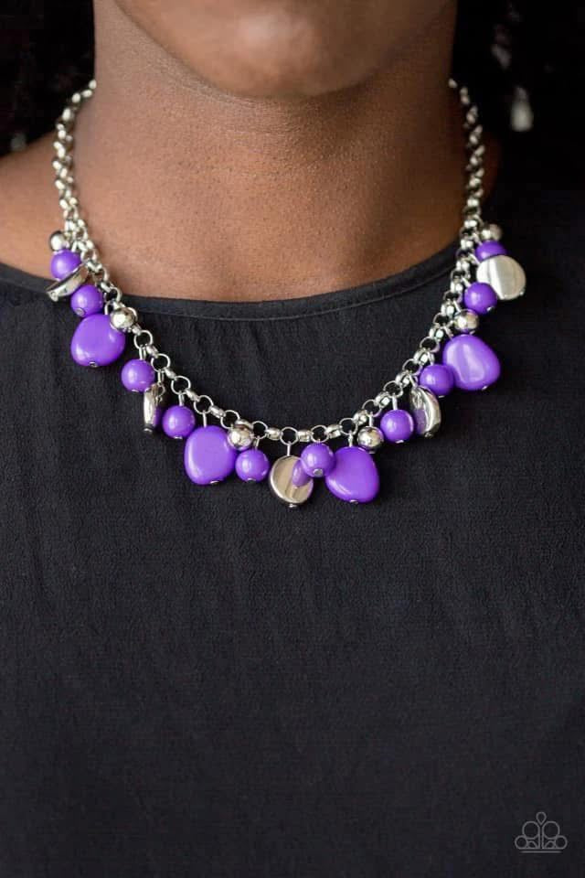 Purple beaded