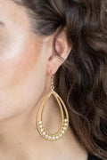 White rhinestone teardrop