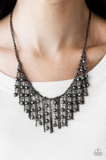 Black & gunmetal bead