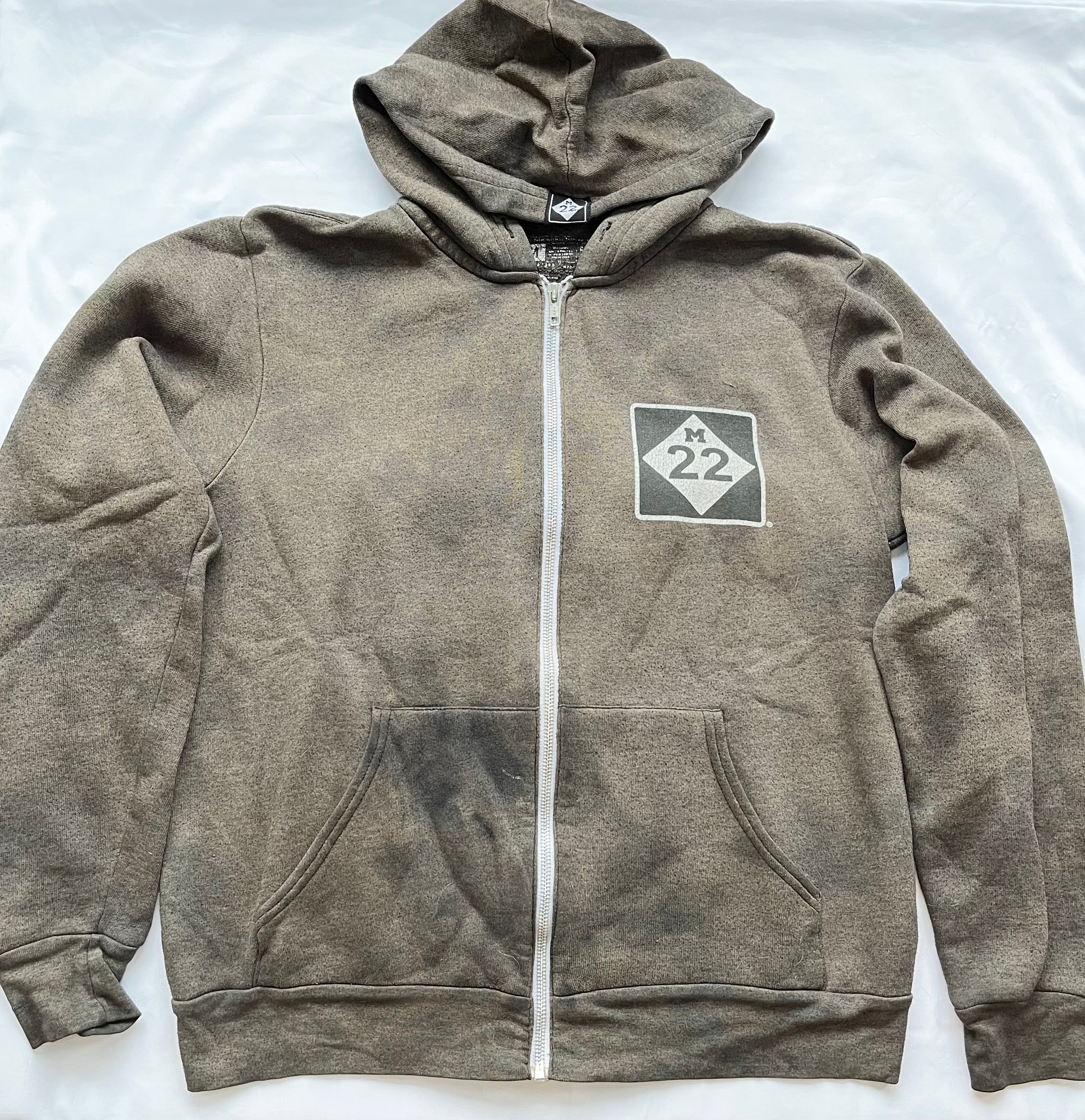 M22 zip up hoodie
