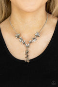 Pink rhinestone flower