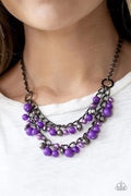 Purple & gunmetal